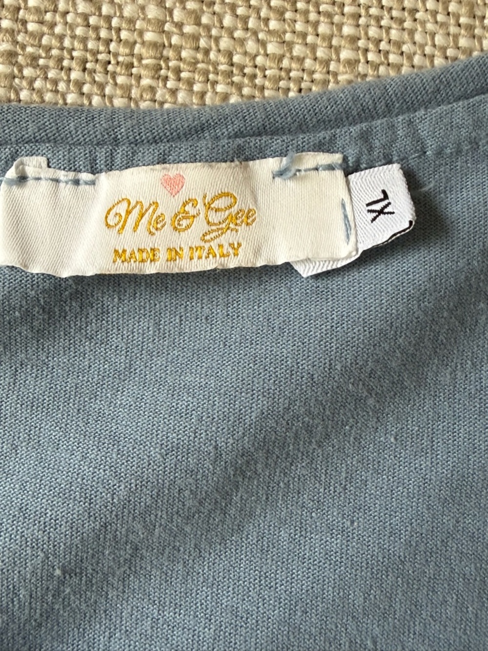 Italian Linen Cotton Blend Blue Floral Embroidery Boho Sleeveless Top-Sz-XL - Picture 13 of 16